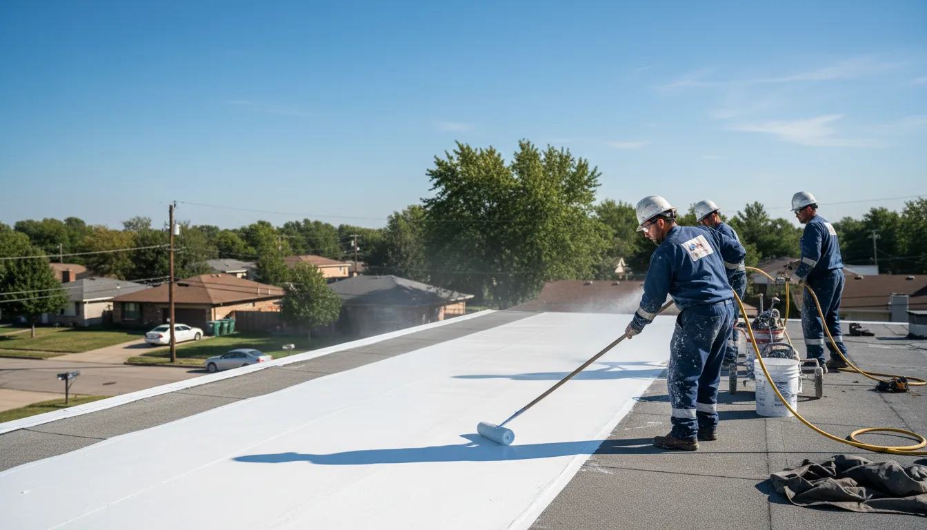 Commercial roof coating in Ashley, IN near me